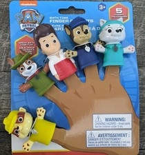 Paw Patrol Bath Time Finger Puppets: Sweetie, Rocky, Skye, Marshall and Zuma