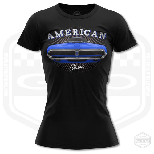 Women's 1969 Mercury Cougar American Muscle Car T-Shirt - Picture 5 of 18