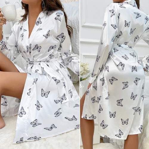 Womens Sexy Lingerie Silk Pajamas Set Sleepwear Satin Cami Vest Nightwear Dress - Picture 111 of 117