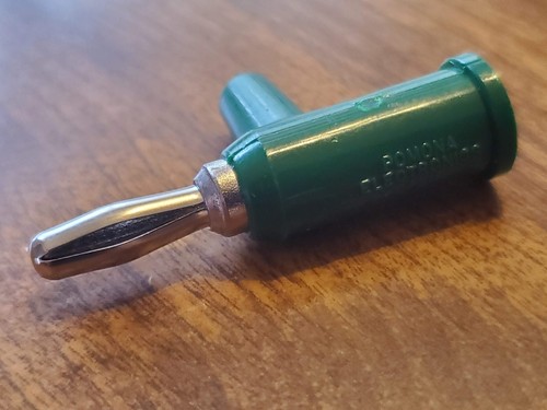 1 Pomona 1825-5 GRÜN lötfrei stapelbarer Bananenstecker mit Schutzschild, 15A - Bild 2 von 4