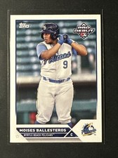 Moises Ballesteros 2023 Topps Pro Debut Rookie Pelicans Chicago Cubs Card 166