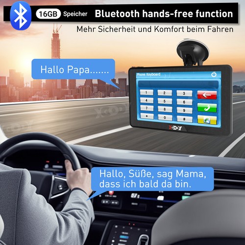 7 Zoll HD GPS Navi Navigationsgerät 16GB für Auto LKW PKW Navigation EU DE Karte - Bild 9 von 15