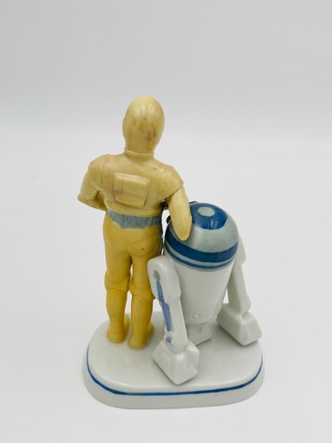 Star Wars Return Of The Jedi C-3PO & R2-D2 Bisque Porcelain Figurine Sigma 1983 - Picture 10 of 12