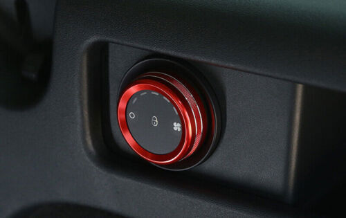 For Discovery Sport Red Alloy 2015-2019 Rear AC Vent Adjustment Knob Ring Trim - Picture 5 of 6