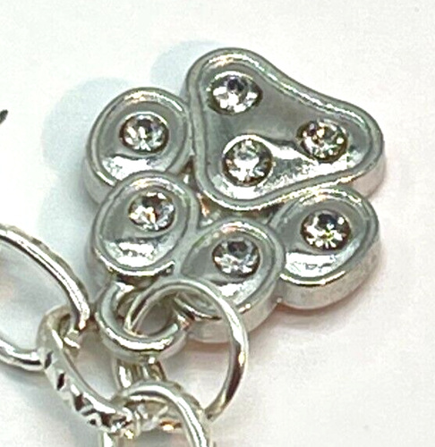 Bettelarmband Silber 2-farbig mit Tier, Haustier, Hund Motiv. Länge = 7 Zoll - Bild 5 von 12