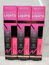 3 Profusion Cosmetics Bright Lights Neon & Pastel Graphic Liners, Pink 'Flash 