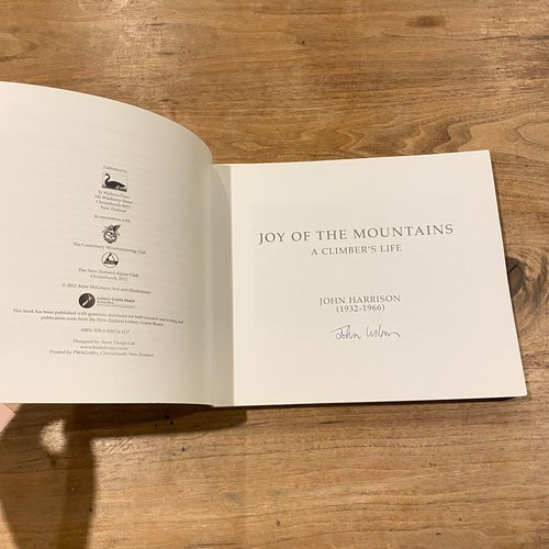 Joy Of the Mountains: A Climber's Life John Harrison 1st Ed RARE SIGNED Wilson - Picture 9 of 20