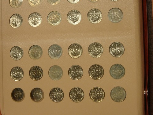 1946-1991 Roosevelt Dime Set 124 Coins (48 Silver) DANSCO w/ Proofs - Picture 19 of 20