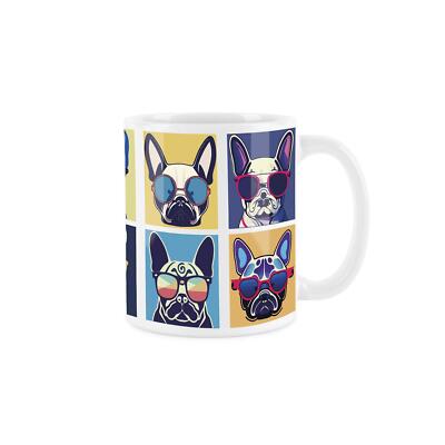 Frenchies Tasse - Keramik Cool Hund Tee/Kaffeetasse Geschenk für Hundeliebhaber