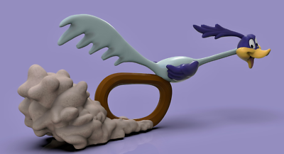 UNPAINTED Looney Tunes Roadrunner 3D Printed Model Kit 5