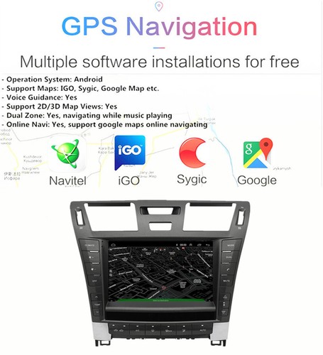 9" para Lexus Ls460 Ls460L Ls600 2006-12 Radio estéreo Carplay GPS Android 12 32 Gb - Imagen 5 de 23