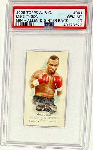 2006 TOPPS A & G MIKE TYSON PSA 10 *VARIATION* ((A & G BACK)) **RARER POP**