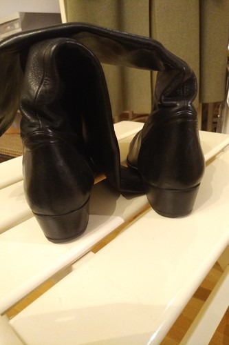 Stiefel Langschaft für Damen Joop Leder gefüttert 41,5 schwarz feine Rillensohle - Bild 5 von 8