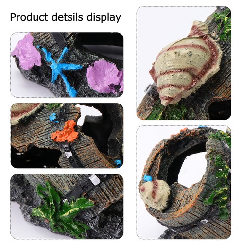 Fisch Hiding Cave Reptil Hideaway Aquarium Landschaft Reptile Habitat Decor mode