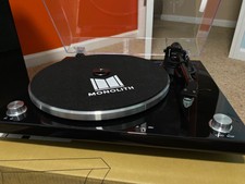 Monolith Belt Drive Turntable W/ Audio-technica At-vm95e Cartridge - Black