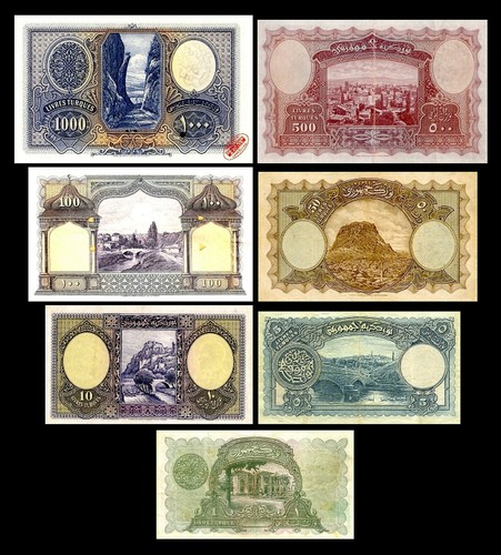 Turquie - 2x 1 - 1000 Livres - Edition L. AH1341 (1926) - Reproduction - 11 - Picture 3 of 10