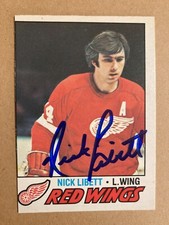 Nick Libett 1978 O-PEE-CHEE Signed Hockey Card #103