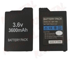 COMPATIBLE BATTERY for SONY PSP Series 1000 and 1004 3.6V 3600mAh LONG CONSOLE