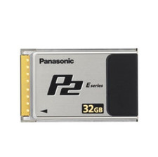 Panasonic 32GB P2 Card  AJ-P2E032XG  E-Series P2 Card Panasonic 32GB SDHC Card