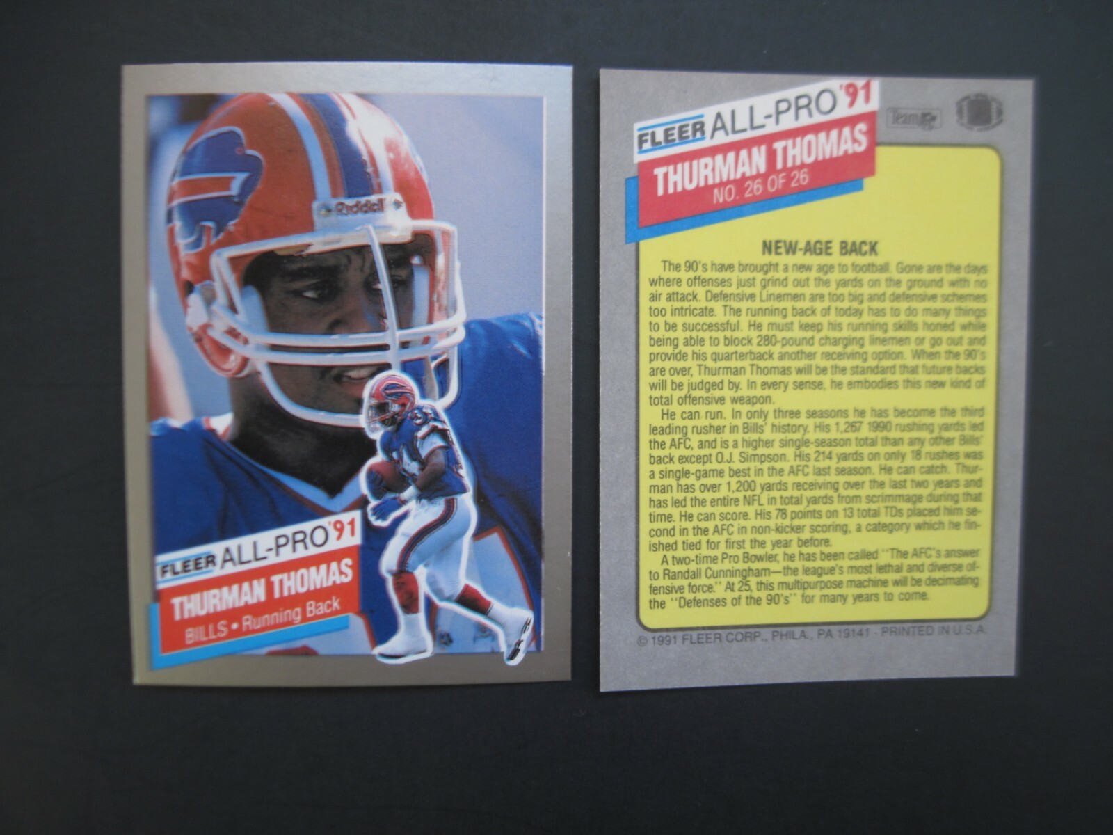 Thurman Thomas Football Card Value