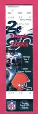 9/2/99 EAGLES/BROWNS TICKET STUB-COACH ANDY REID'S 1ST PRO WIN/GAME #4-NOT DEBUT