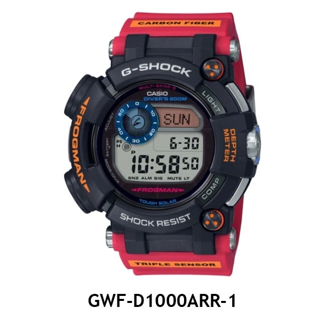 Ремешок для часов CASIO G-SHOCK Frogman GWF-D1000ARR-1 красный из углеродного волокна смола - Изображение 4 из 4
