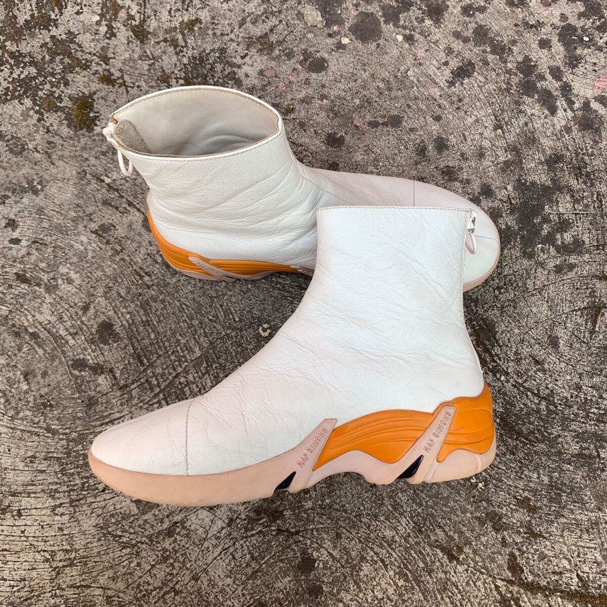 Raf Simons Cylon 21 Runner White Leather Boots Size 42 | eBay Raf Simons Cylon 21 Runner White Leather Boots Size 42 | eBay