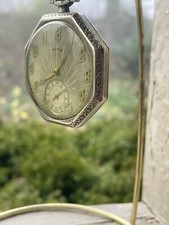 Illinois 17Jewels Gold Filled Pocket Watch 14k  Goldfield