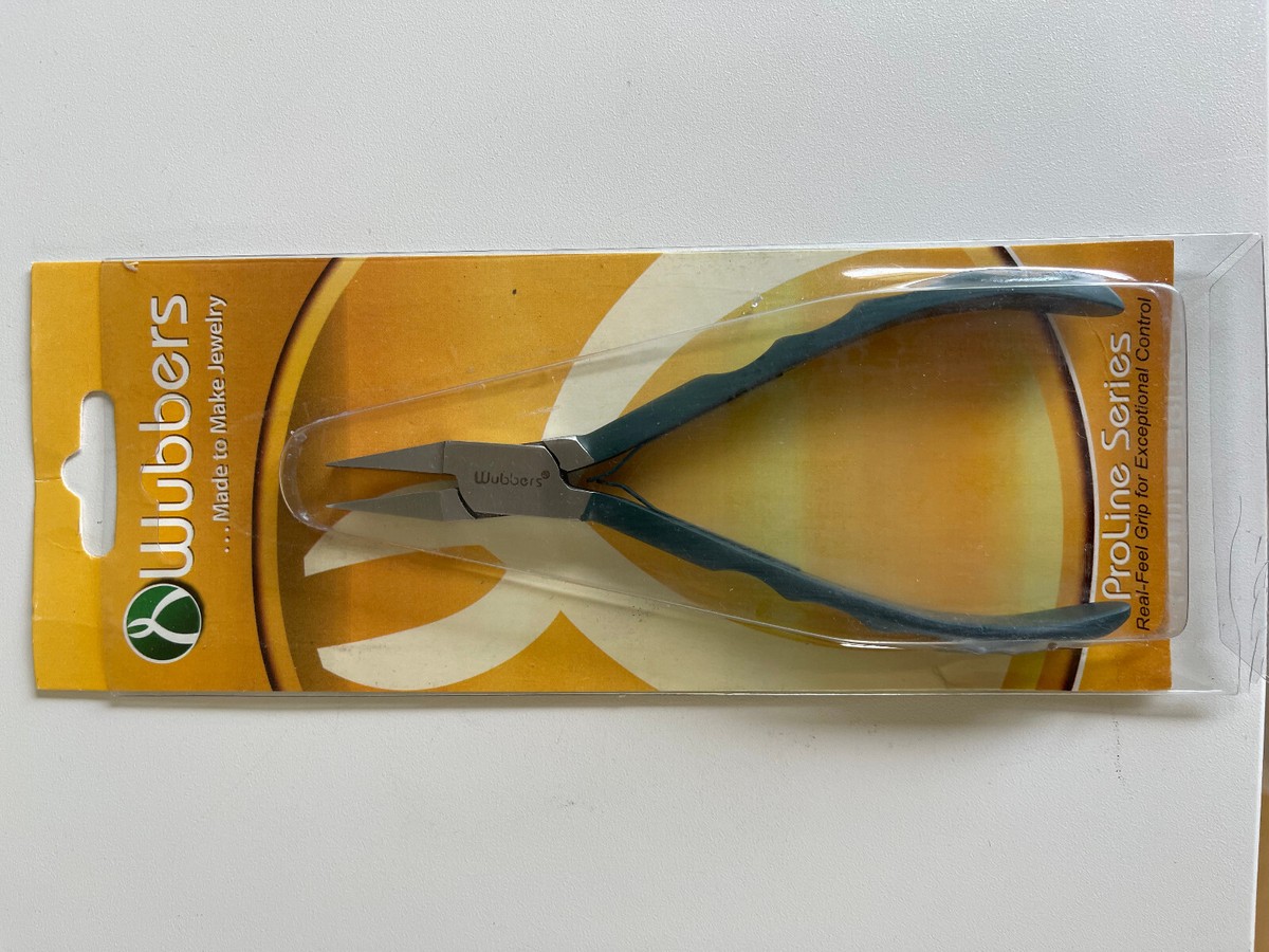 Wubbers ProLine Flat Nose Steel Pliers for Jewelry Beads Metal Arts Crafts