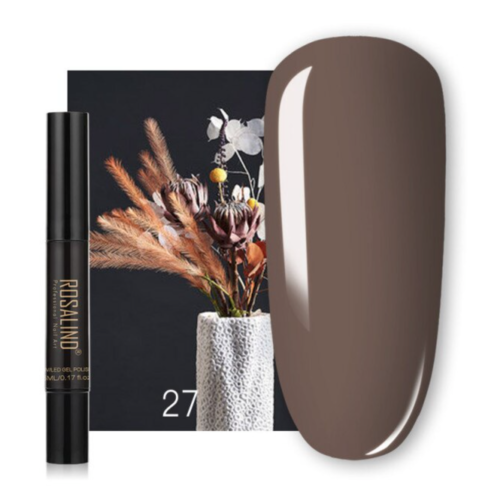 ROSALIND 3 In 1 Gel Nail Polish Hybrid One Step Pen 60 Colours UV Gel Soak Off - Picture 41 of 86