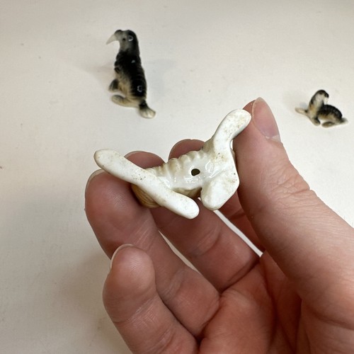 Vintage 3pc Lot Glossy Miniature Figurines Walruses Walrus Bone China Japan - Picture 13 of 21