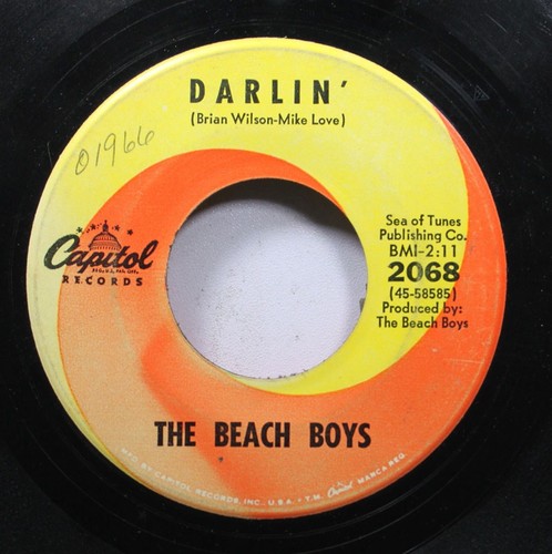 Rock 45 The Beach Boys - Darlin' / Here Today On Capitol Records