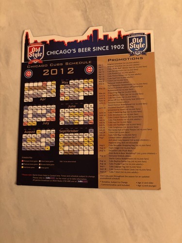 2000+ years- CHICAGO CUBS WALL (2) AND (7) MAGNETIC CALENDERS LOT - VG! - Picture 4 of 16