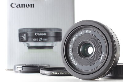 Near MINT in Box] Canon EF-S 24mm F2.8 STM AF Wide Angle