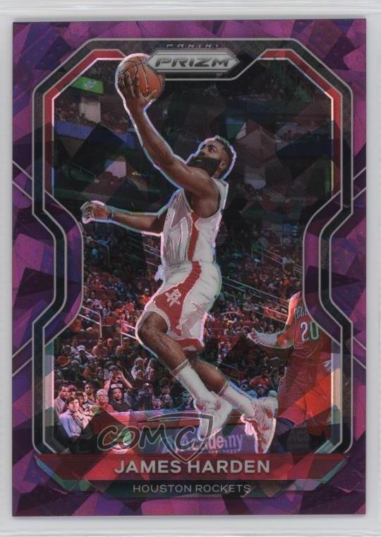 2020-21 Panini Prizm Purple Ice Prizm /175 James Harden #112