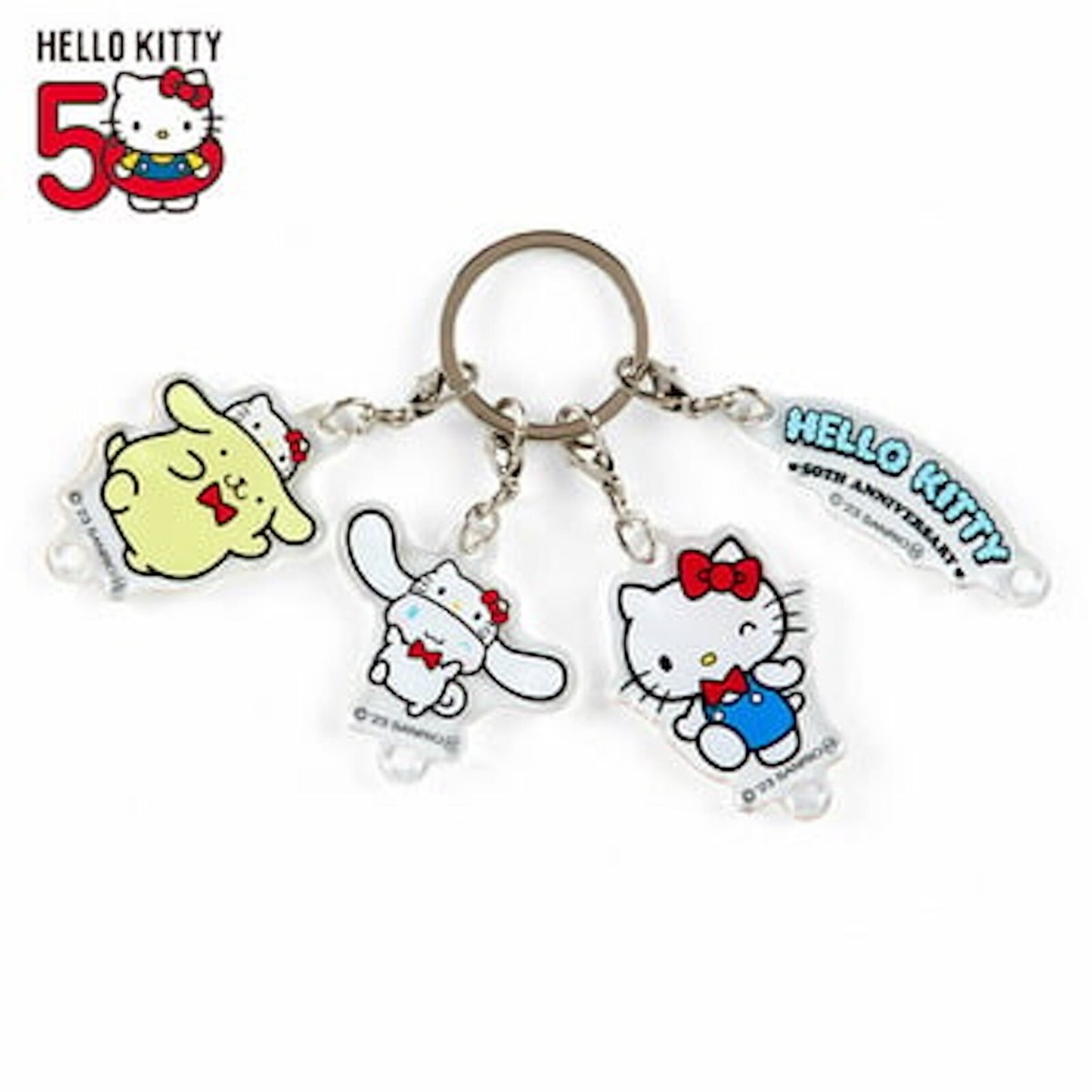 ハローキティ　シナモン　チャーム Sanrio Keychain Hello Kitty Cinnamoroll Pompompurin Hello Kitty