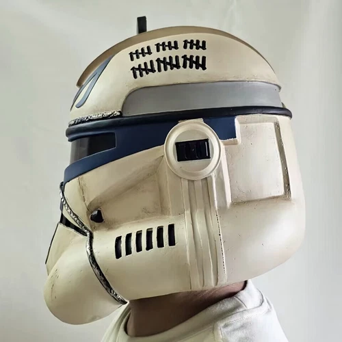 Casco 1:1 Star Wars The Clone Wars Capitán Rex Cosplay Accesorios Máscara de resina Adultos - Imagen 11 de 19