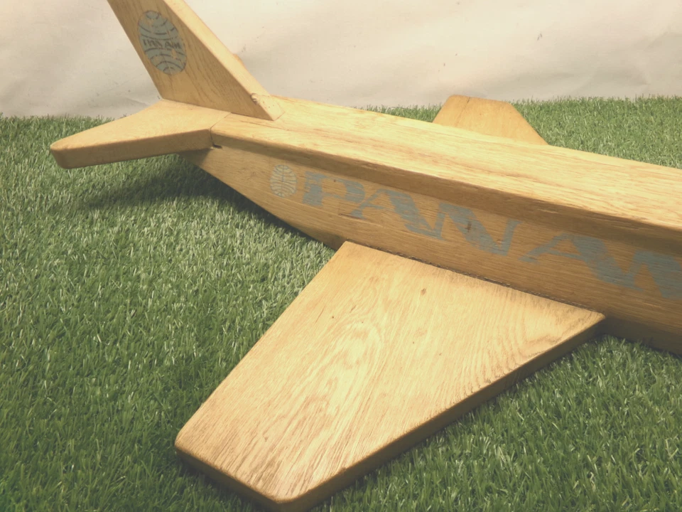 Convención Panamericana Panamericana Años 60 Avión Grande de Madera ~ RARO ~ 37" x 27" Foto 4 de 4