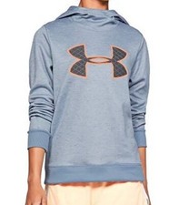 Under Armour Women s ColdGear Armour Fleece Big Logo Hoodie Blue M Medium