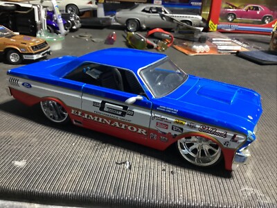 JADA BIG TIME 1964 FORD FALCON 1:24 RED WHITE BLUEMR GASKET