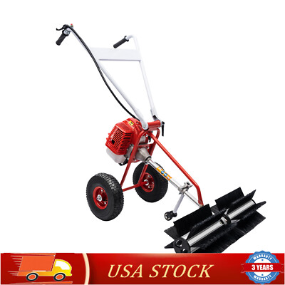 43CC 2-Stroke Artificial Grass Power Brush//Broom/Rake Grass Cleaner Sweeper