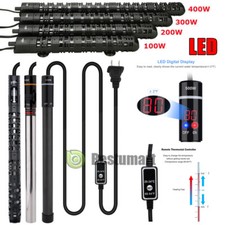 100-500W Aquarium Heater Anti-Explosion Submersible Fish Tank Water Adjustable A