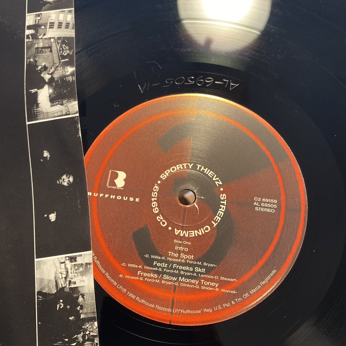 Sporty Thievz Street Cinema VG+ DBL vinyl Lp 1998 / Rap