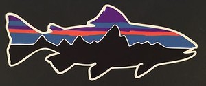 Patagonia-Retro-Trout-Sticker-Decal-Fishing-Hiking-Camping-FREE-SHIPPING