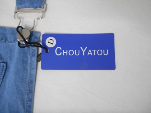 Chou Yatou Loose Bib Overall Jean Jumpsuit Women’s XL Adjustable Strap Wide Leg - Picture 4 of 13
