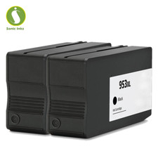 2 Black Ink Cartridge 953XL FIts For HP OfficeJet Pro 7700 7720 7730 7740