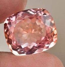 Natural imperial Topaz 29.80 Ct Cushion Stunning Flawless AGL Certified Gemstone