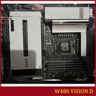 FOR GIGABYTE W480 VISION D DDR4*4 128GB HDMI LGA1200 ATX Ｍotherboard Test OK