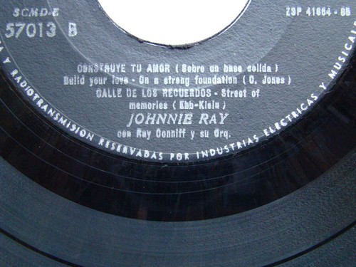 JOHNNIE RAY RAY CONNIFF YES TONIGHT, JOSEPHINE 1957 4-TRCKS EP UNIQ CHILEAN PRS! - Picture 9 of 11