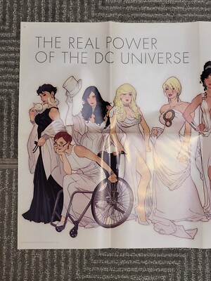 Adam Hughes THE REAL POWER OF THE DC UNIVERSE 2009 Poster 24x39